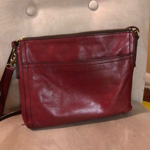 Authentic Fossil leather crossbody